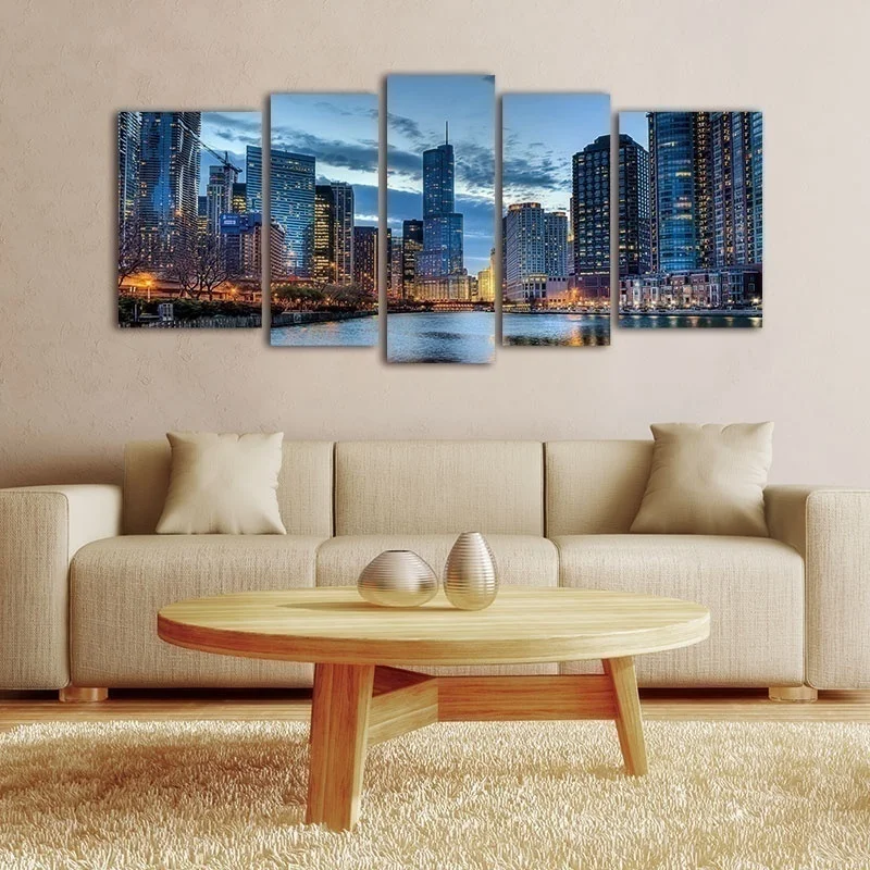 5PCS HD Printable Art Poster Chicago City View Wall Modern Living Room Office Bedroom Home Decoration Accessories Frameless
5PCS HD Printable Art Poster Chicago City View Wall Modern Living Room Office Bedroom Home Decoration Accessories Frameless