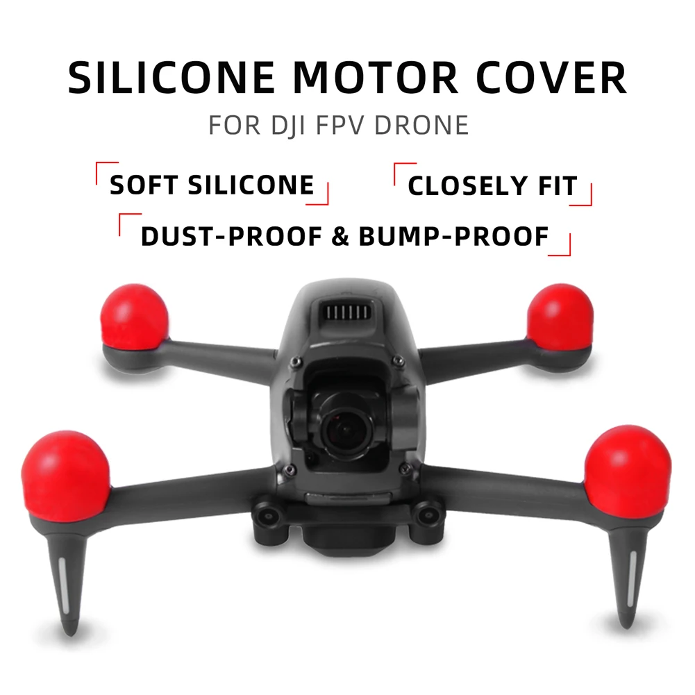4pcs Silicone Dust-Proof Motor Cover Protector for DJI FPV Drone Engine Protective Cap Drone Accessories 30X27X27mm
4pcs Silicone Dust-Proof Motor Cover Protector for DJI FPV Drone Engine Protective Cap Drone Accessories 30X27X27mm