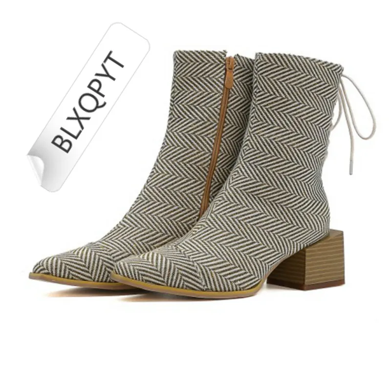 BLXQPYT Womens Fashion Botas Mujer Short Zapatos De Mujer Booties Ankle Elastic Band Elegant High Heels 5cm Boots Shoes F-4
BLXQPYT Womens Fashion Botas Mujer Short Zapatos De Mujer Booties Ankle Elastic Band Elegant High Heels 5cm Boots Shoes F-4