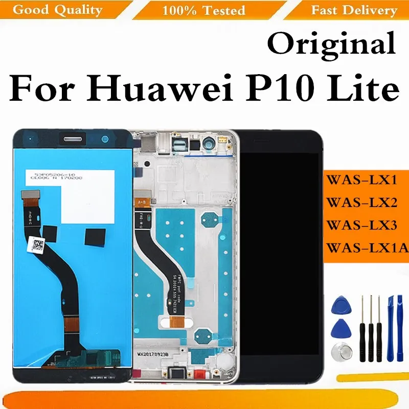 Original LCD For Huawei P10 Lite LCD Display Touch Screen Digitizer Assembly For Huawei P10 Lite WAS-LX1 Display With Frame LX2
Original LCD For Huawei P10 Lite LCD Display Touch Screen Digitizer Assembly For Huawei P10 Lite WAS-LX1 Display With Frame LX2