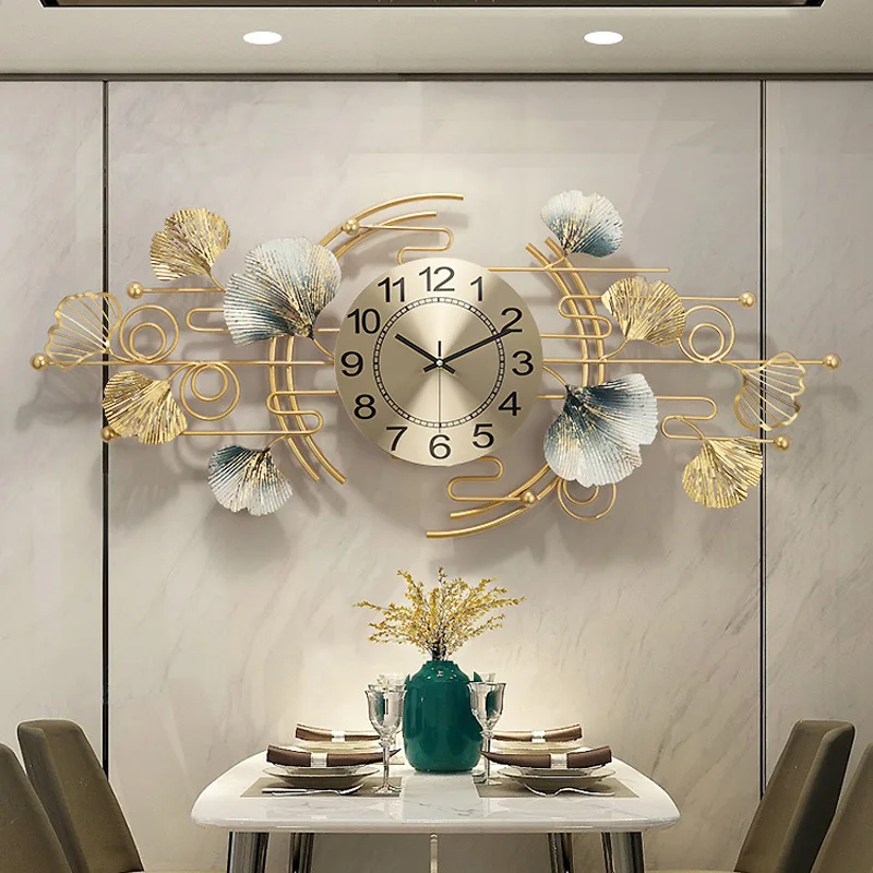 Fashion Creative Art Wall Clock Living Room Home Decor Modern Light Luxury Clocks Household Atmospheric Silent Metal Wall Watch
Fashion Creative Art Wall Clock Living Room Home Decor Modern Light Luxury Clocks Household Atmospheric Silent Metal Wall Watch