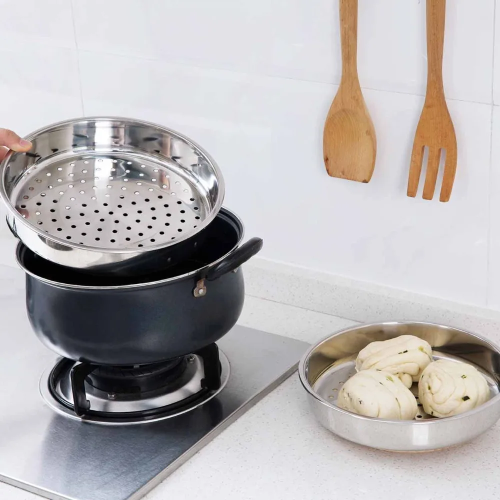 Stainless steel steamer, household steamer, steamer, round thickened steamer, steamer, melting pot, kitchen cooking tools
Stainless steel steamer, household steamer, steamer, round thickened steamer, steamer, melting pot, kitchen cooking tools