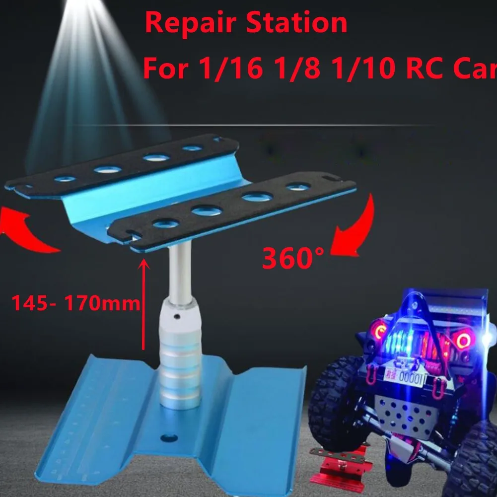 Metal Repair Station Work Stand Assembly Platform For 1/16 1/8 1/10 Scale RC Car Crawle HSP Adjustable Height Free To Rotate
Metal Repair Station Work Stand Assembly Platform For 1/16 1/8 1/10 Scale RC Car Crawle HSP Adjustable Height Free To Rotate