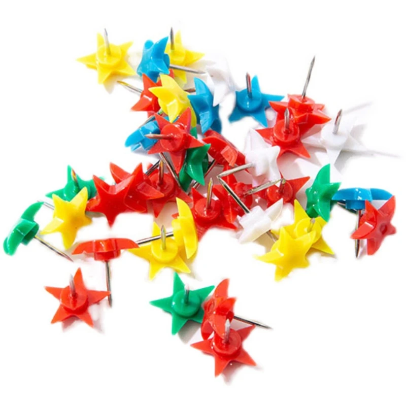 B36C 100pcs Colored Star Plastic Pushpin Map Pushpins for School Office Message Board
B36C 100pcs Colored Star Plastic Pushpin Map Pushpins for School Office Message Board