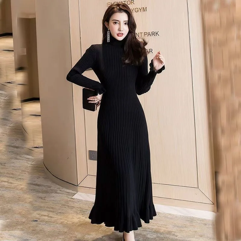 2022 Winter And Autumn Women Long Sweater Dress Turtleneck Sexy Knit Dress Ruffles Long Sleeve Fishtail Vestidos
2022 Winter And Autumn Women Long Sweater Dress Turtleneck Sexy Knit Dress Ruffles Long Sleeve Fishtail Vestidos
