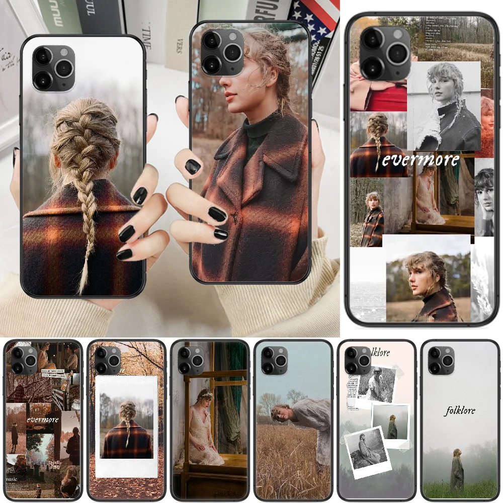 Evermore Folklore TS Phone Case Cover Hull For iphone 5 5s se 2 6 6s 7 8 12 mini plus X XS XR 11 PRO MAX black silicone cover 
Evermore Folklore TS Phone Case Cover Hull For iphone 5 5s se 2 6 6s 7 8 12 mini plus X XS XR 11 PRO MAX black silicone cover