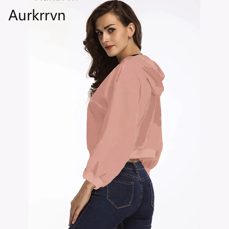 Aurkrrvn Long Sleeve Pullovers Autumn Crop Hoodies Woman Casual Femme Autumn Hoodies Street Drawstring Hooded Sweatshirt Ladies
Aurkrrvn Long Sleeve Pullovers Autumn Crop Hoodies Woman Casual Femme Autumn Hoodies Street Drawstring Hooded Sweatshirt Ladies
