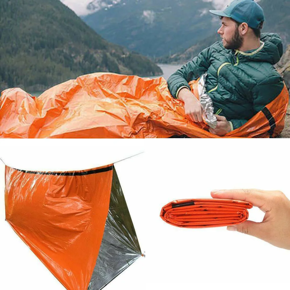 

Camping Sleeping Bag Compression Stuff Sack Leisure Hammock Storage Packs First Aid Emergency Blanke Camping Survival Gear