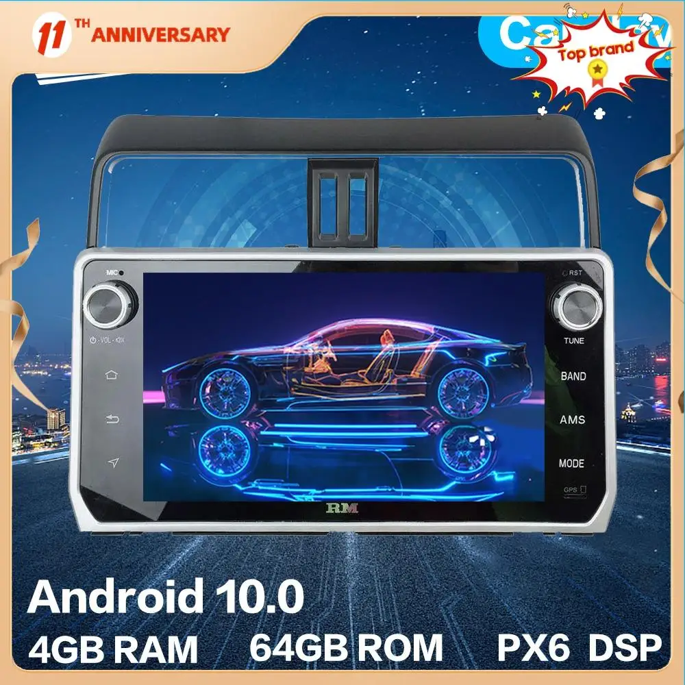 Автомобильный радиоприемник, Android 10, 4 + 64 ГБ, GPS-навигация, HD мультимедийный блок для Toyota Land Cruiser Prado 2018 + DSP Carplay
Автомобильный радиоприемник, Android 10, 4 + 64 ГБ, GPS-навигация, HD мультимедийный блок для Toyota Land Cruiser Prado 2018 + DSP Carplay