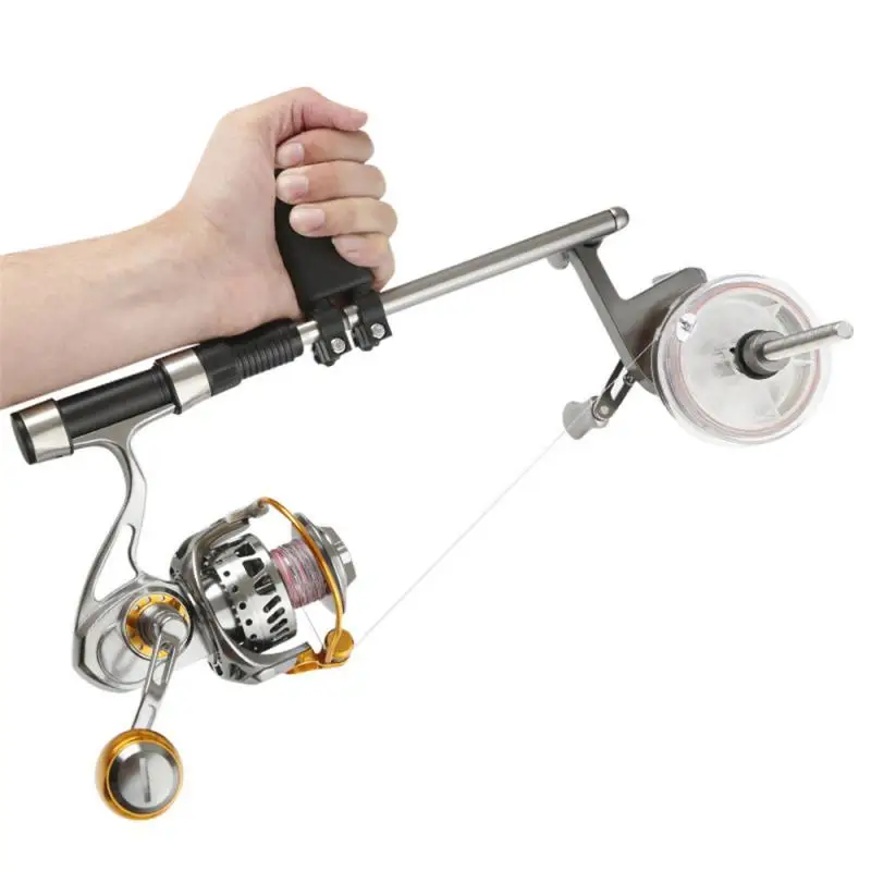 

Portable Aluminum/Composite fiber Hand-held Fishing Line Winder Reel Line Spool Spooler System Fishing Line Accessories Tool