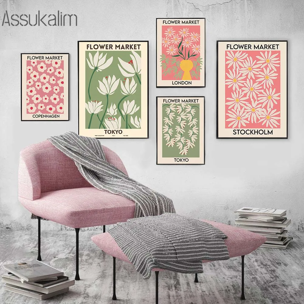 Flower Market Abstract Wall Art Canvas Painting London Japan Vintage Poster Print Nordic Wall Pictures For Living Room Decor
Flower Market Abstract Wall Art Canvas Painting London Japan Vintage Poster Print Nordic Wall Pictures For Living Room Decor