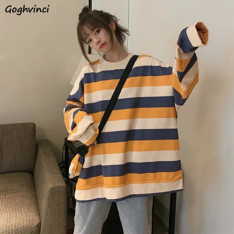 No Hat Hoodies Women BF Retro Panelled Striped Preppy Plus Velvet Thicker O-neck Sweatshirt Ulzzang Student All-match Ins Couple
No Hat Hoodies Women BF Retro Panelled Striped Preppy Plus Velvet Thicker O-neck Sweatshirt Ulzzang Student All-match Ins Couple