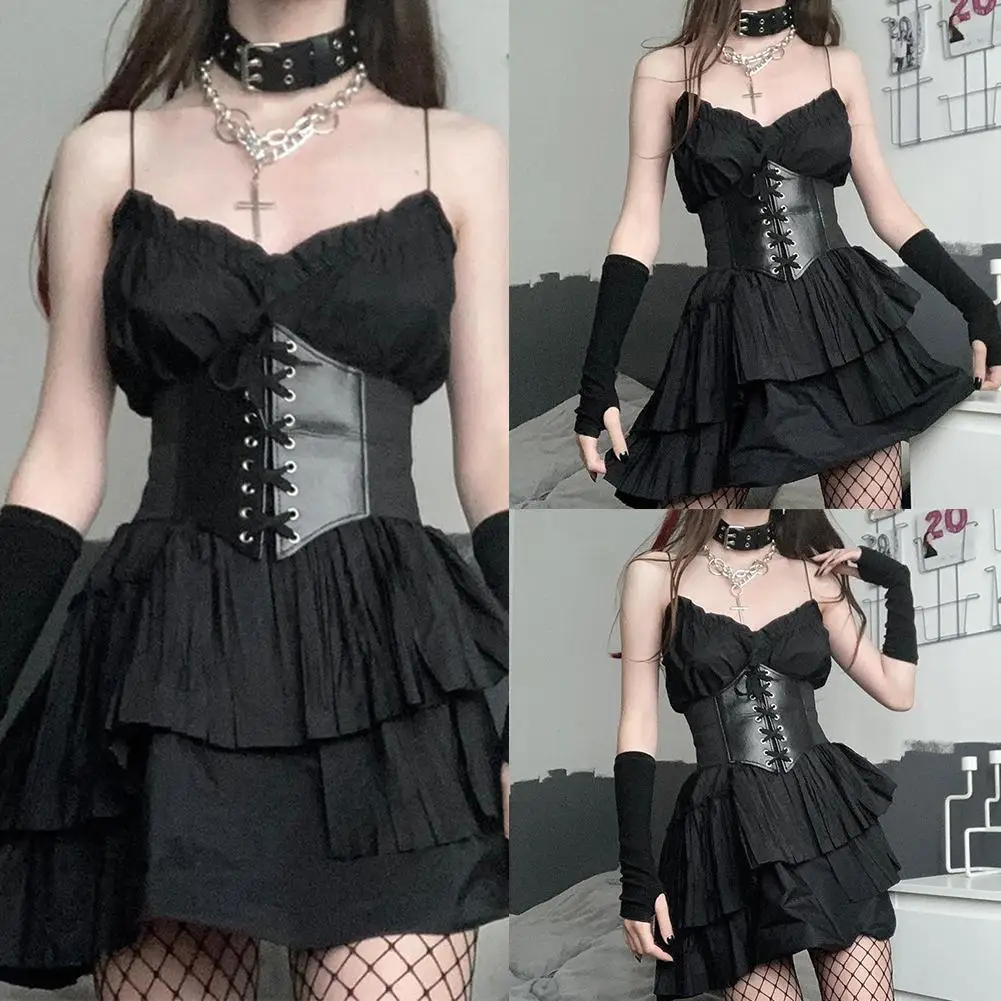 2021SEXY Gothic Dark Underbust Corset Lace Up Crop Top Women Corset Belt Slim Cummerbunds PU Leather Accessories
2021SEXY Gothic Dark Underbust Corset Lace Up Crop Top Women Corset Belt Slim Cummerbunds PU Leather Accessories
