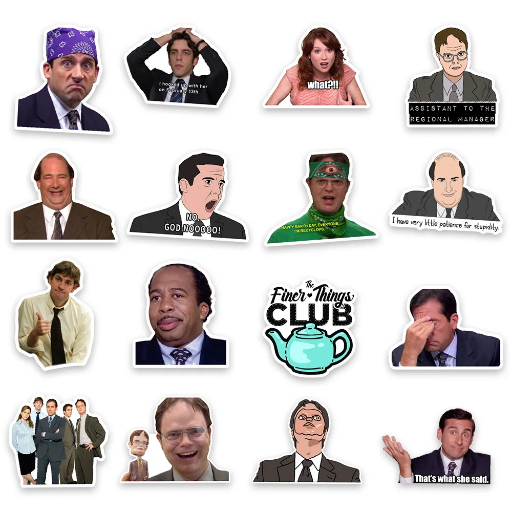 50pcs The Office TV Show Stickers Pack For On The Laptop Fridge Phone Skateboard Travel Suitcase Graffiti Sticker zh189
50pcs The Office TV Show Stickers Pack For On The Laptop Fridge Phone Skateboard Travel Suitcase Graffiti Sticker zh189