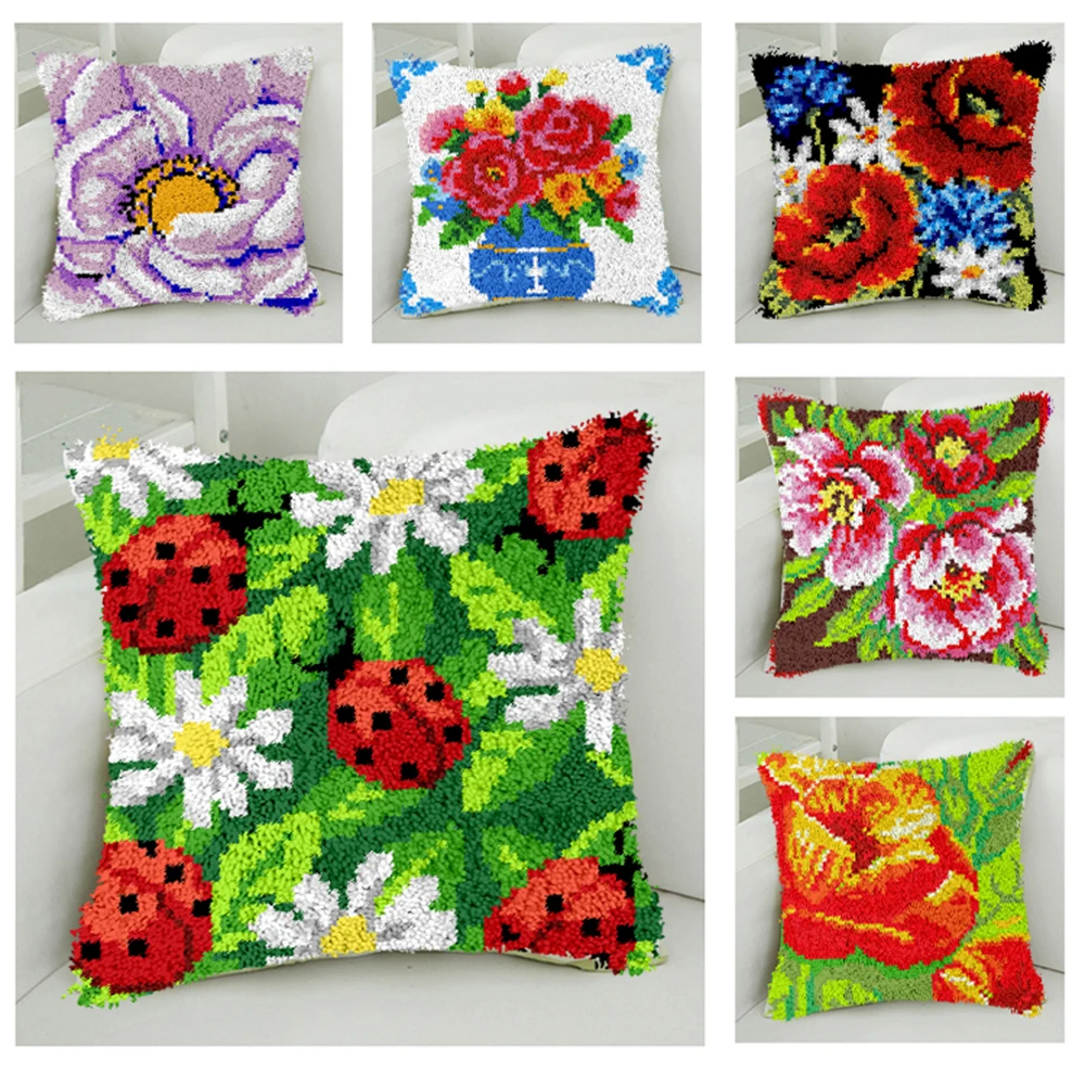 Hook Embroidery Kit DIY Needlework Sets Unfinished Crocheting Pattern Ladybug Series Yarn Latch Hook Pillow Kit Picture Set
Hook Embroidery Kit DIY Needlework Sets Unfinished Crocheting Pattern Ladybug Series Yarn Latch Hook Pillow Kit Picture Set