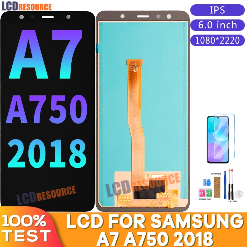 6,0 дюймовый ЖК-дисплей для Samsung Galaxy A7 A750 2018, ЖК-экран с сенсорным экраном и дигитайзером в сборе для телефона, дисплей
6,0 дюймовый ЖК-дисплей для Samsung Galaxy A7 A750 2018, ЖК-экран с сенсорным экраном и дигитайзером в сборе для телефона, дисплей