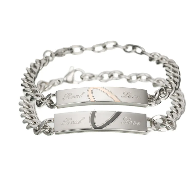 New Titanium Steel Couple Bracelet Classic Jigsaw Love Couple Bracelet Hot Selling Explosive Jewelry In Europe and America
New Titanium Steel Couple Bracelet Classic Jigsaw Love Couple Bracelet Hot Selling Explosive Jewelry In Europe and America