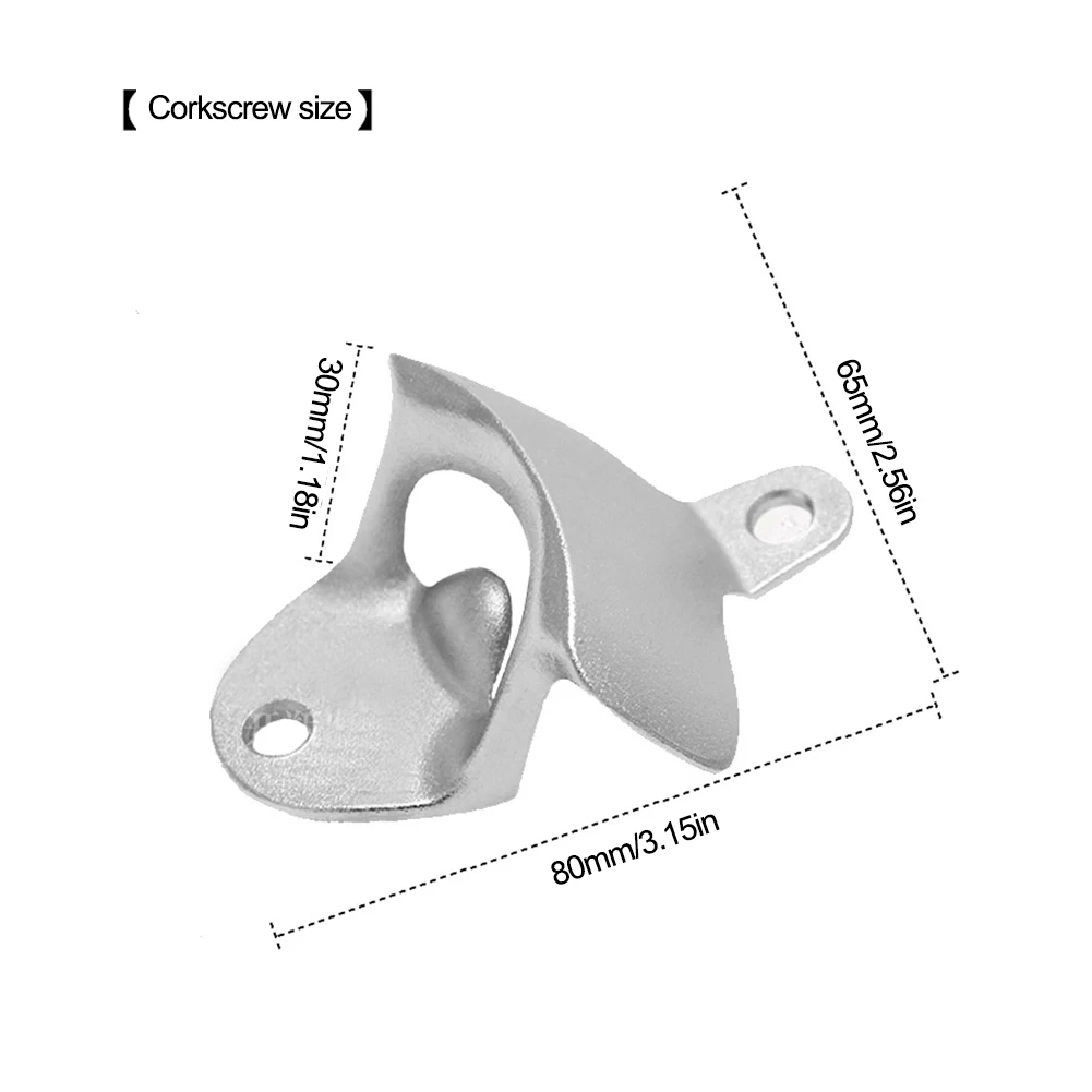 1pcs Wall Mounted Bottle Opener With Screws Cap Catcher Box Stainless Steel Kitchen Bar Glass Beer Bottle Opener Accessories
1pcs Wall Mounted Bottle Opener With Screws Cap Catcher Box Stainless Steel Kitchen Bar Glass Beer Bottle Opener Accessories