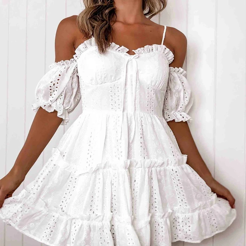 Street White Elegant Women 2021 Summer Solid Dress New Women Fashion Party O-neck Collar Slim Waist Party Clubwear Femme G2705
Street White Elegant Women 2021 Summer Solid Dress New Women Fashion Party O-neck Collar Slim Waist Party Clubwear Femme G2705