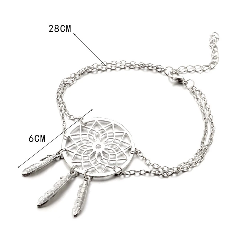 Cute 925 Sterling Silver Zircon Dreamcatcher Bracelet Fine Jewelry for Women Girls Party Accessories 
Cute 925 Sterling Silver Zircon Dreamcatcher Bracelet Fine Jewelry for Women Girls Party Accessories