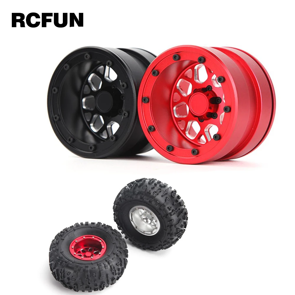 

4PCS 2.2" Metal Beadlock 12-Spokes Wheel Rim for RC Crawler Car Traxxas TRX4 TRX6 Axial SCX10 90046 RR10 Wraith