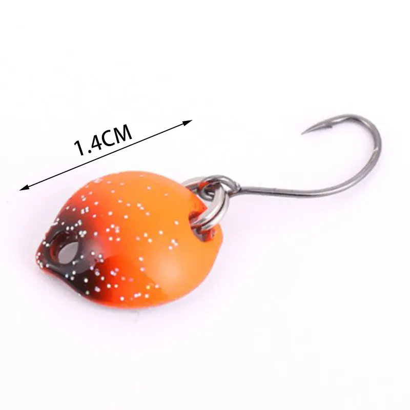 1X 1.4cm/1.8g Fishing Metal Colorful Spoon Baits Spinner Lure Mini Bait for Trout Single Hook Sequins Noise Artificial Hard Bait
1X 1.4cm/1.8g Fishing Metal Colorful Spoon Baits Spinner Lure Mini Bait for Trout Single Hook Sequins Noise Artificial Hard Bait