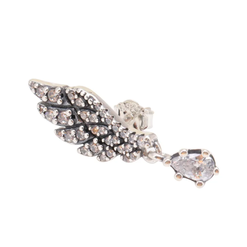 Original S925 Sterling Silver Pan Earring Angel Wing Creative Angel Wing Feather Earrings For Women Wedding Gift Fashion Jewelry
Original S925 Sterling Silver Pan Earring Angel Wing Creative Angel Wing Feather Earrings For Women Wedding Gift Fashion Jewelry