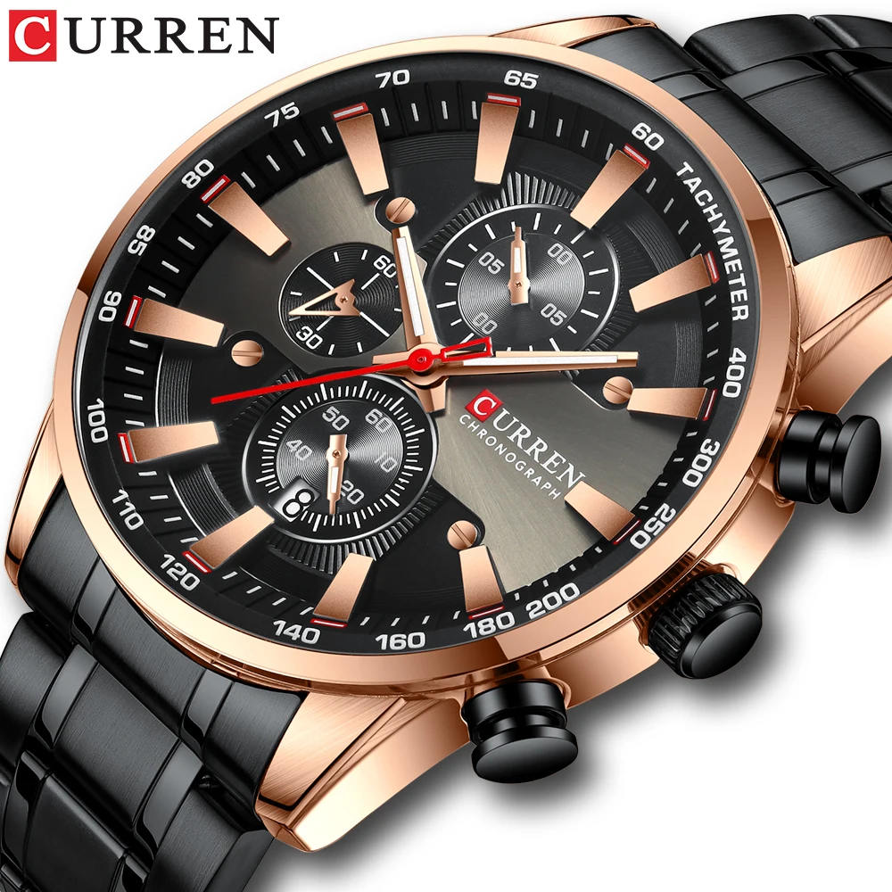 CURREN New Fashion Mens Watches Top Brand Luxury Blue Watch Stainless Steel Sport Waterproof Quartz Watch Men Reloj Hombre
CURREN New Fashion Mens Watches Top Brand Luxury Blue Watch Stainless Steel Sport Waterproof Quartz Watch Men Reloj Hombre