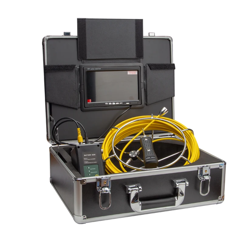 Dual Lens Industrial Endoscope Sewer Drain Pipe Waterproof Inspection Camera 7" LCD Display 20m Cable 
Dual Lens Industrial Endoscope Sewer Drain Pipe Waterproof Inspection Camera 7" LCD Display 20m Cable