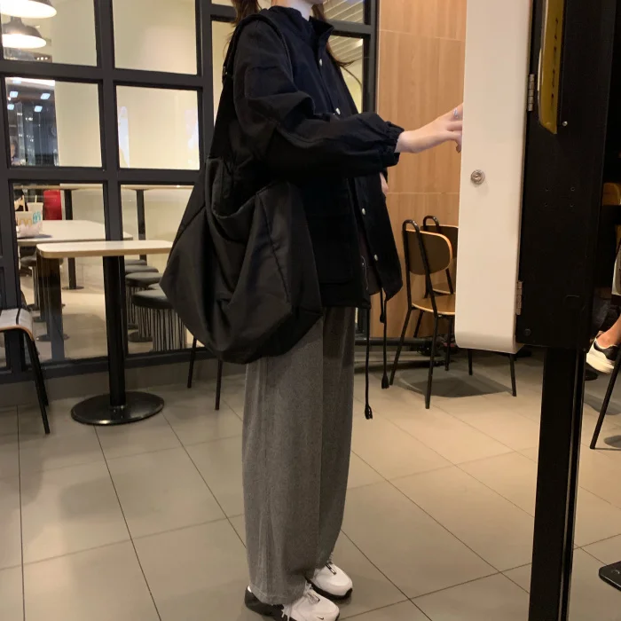 Real Shot Cost-Effective Stand Collar Drawstring Waist Lazy and Loose
Real Shot Cost-Effective Stand Collar Drawstring Waist Lazy and Loose