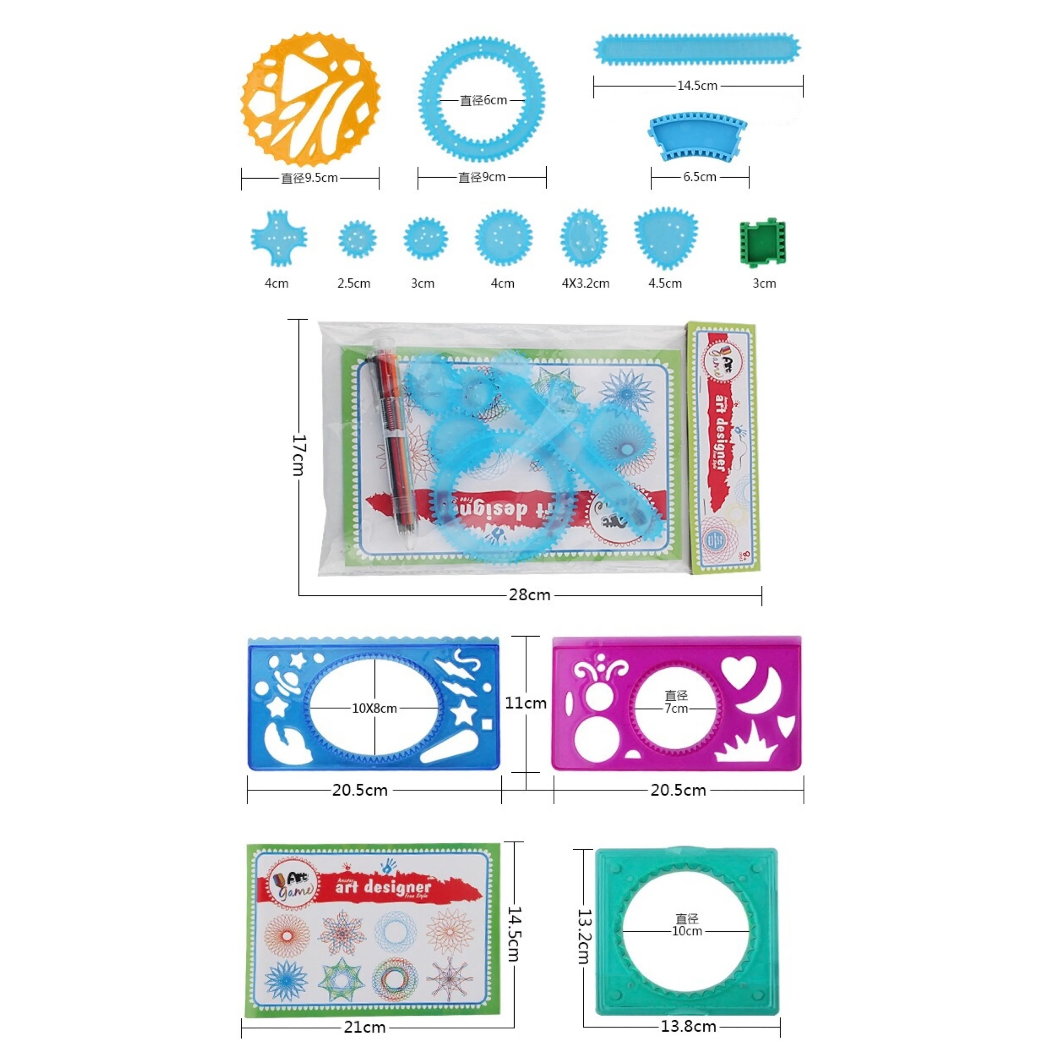 Multi-function Painting Puzzle Spirograph Geometric Drawing Suit For Students Educational Toys Children Learning Art Tools
Multi-function Painting Puzzle Spirograph Geometric Drawing Suit For Students Educational Toys Children Learning Art Tools