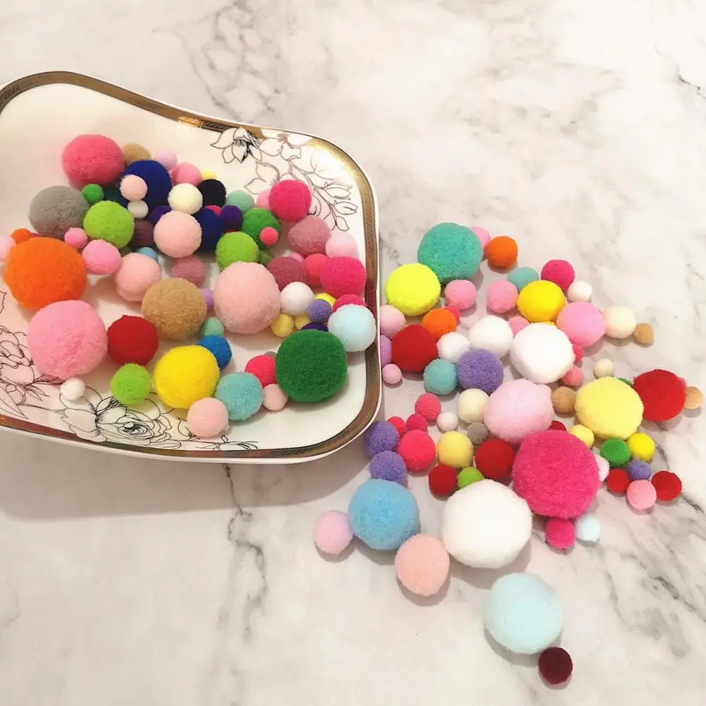 15mm 100pcs PomPom Beads Fur Ball Charms Pendant for DIY Jewelry Making Key Chain Hair Bow Earring Craft Handmade
15mm 100pcs PomPom Beads Fur Ball Charms Pendant for DIY Jewelry Making Key Chain Hair Bow Earring Craft Handmade