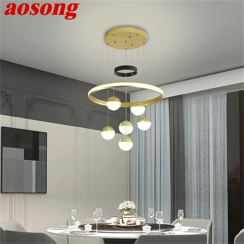 AOSONG Contemporary Pendant Light Nordic LED Lamps Fixtures for Home Living Dining Room Decoration
AOSONG Contemporary Pendant Light Nordic LED Lamps Fixtures for Home Living Dining Room Decoration