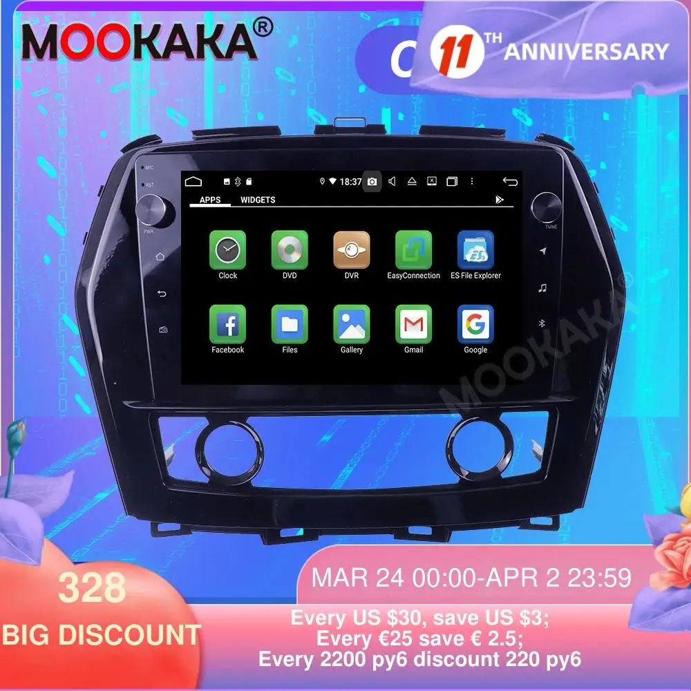 FOR NISSAN Maxima 2015-2016 Android10.0 4GB+128GB ROM Tesla Screen Car Multimedia Player GPS Navigation Auto Stereo Head unit
FOR NISSAN Maxima 2015-2016 Android10.0 4GB+128GB ROM Tesla Screen Car Multimedia Player GPS Navigation Auto Stereo Head unit