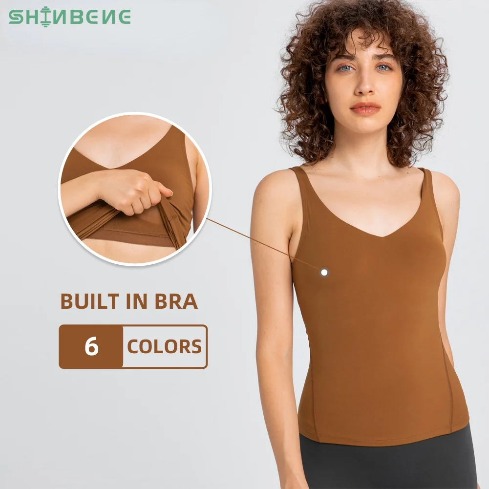 SHINBENE Sexy V Neck Sport Fitness Vest Women Padded Push Up Training Workout Yoga Tanks Tops Hip Length Sleeveless Shirts XS-XL
SHINBENE Sexy V Neck Sport Fitness Vest Women Padded Push Up Training Workout Yoga Tanks Tops Hip Length Sleeveless Shirts XS-XL