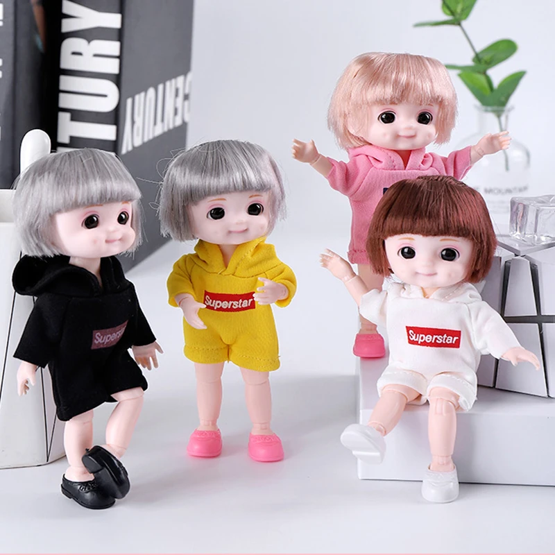 Dimple Girl BJD Doll 16cm Moveable Joint Dolls Cute Face 3D Eyes BJD Dolls Little Girl Sport Dress Make Up Toy Girls Gift Dolls
Dimple Girl BJD Doll 16cm Moveable Joint Dolls Cute Face 3D Eyes BJD Dolls Little Girl Sport Dress Make Up Toy Girls Gift Dolls