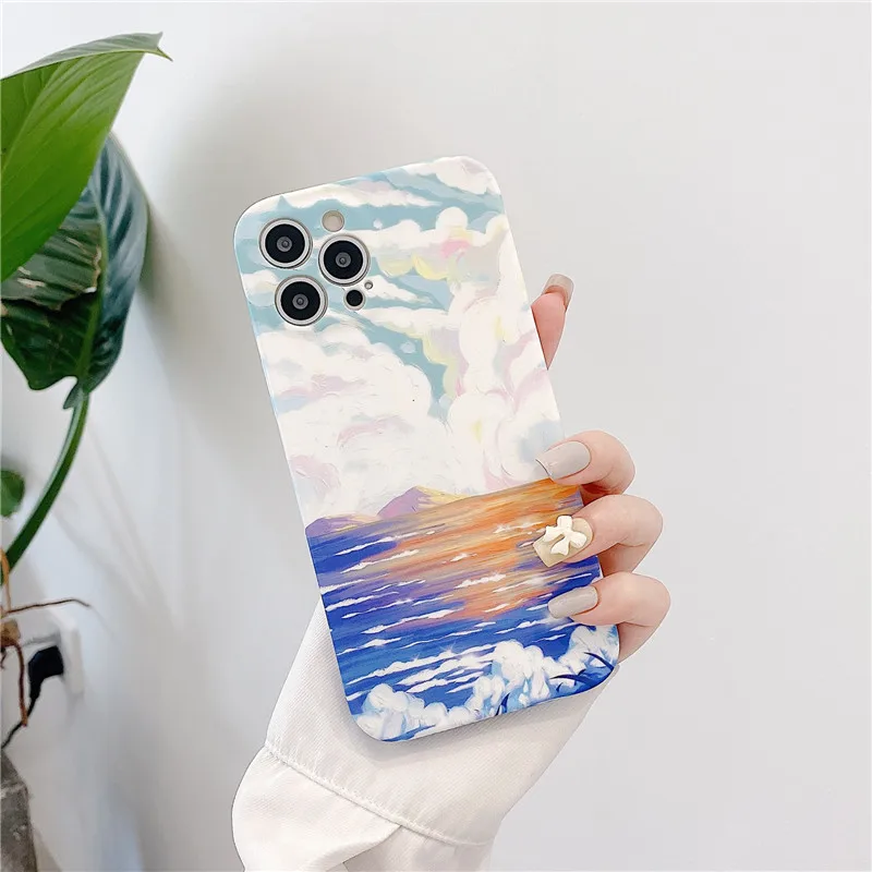 Retro Sea scenery sunset oil painting art Phone Case For iPhone 11 12 Pro Max Xs Max XR Xs 7 8 Plus X 7Plus case Cute Soft Cover
Retro Sea scenery sunset oil painting art Phone Case For iPhone 11 12 Pro Max Xs Max XR Xs 7 8 Plus X 7Plus case Cute Soft Cover