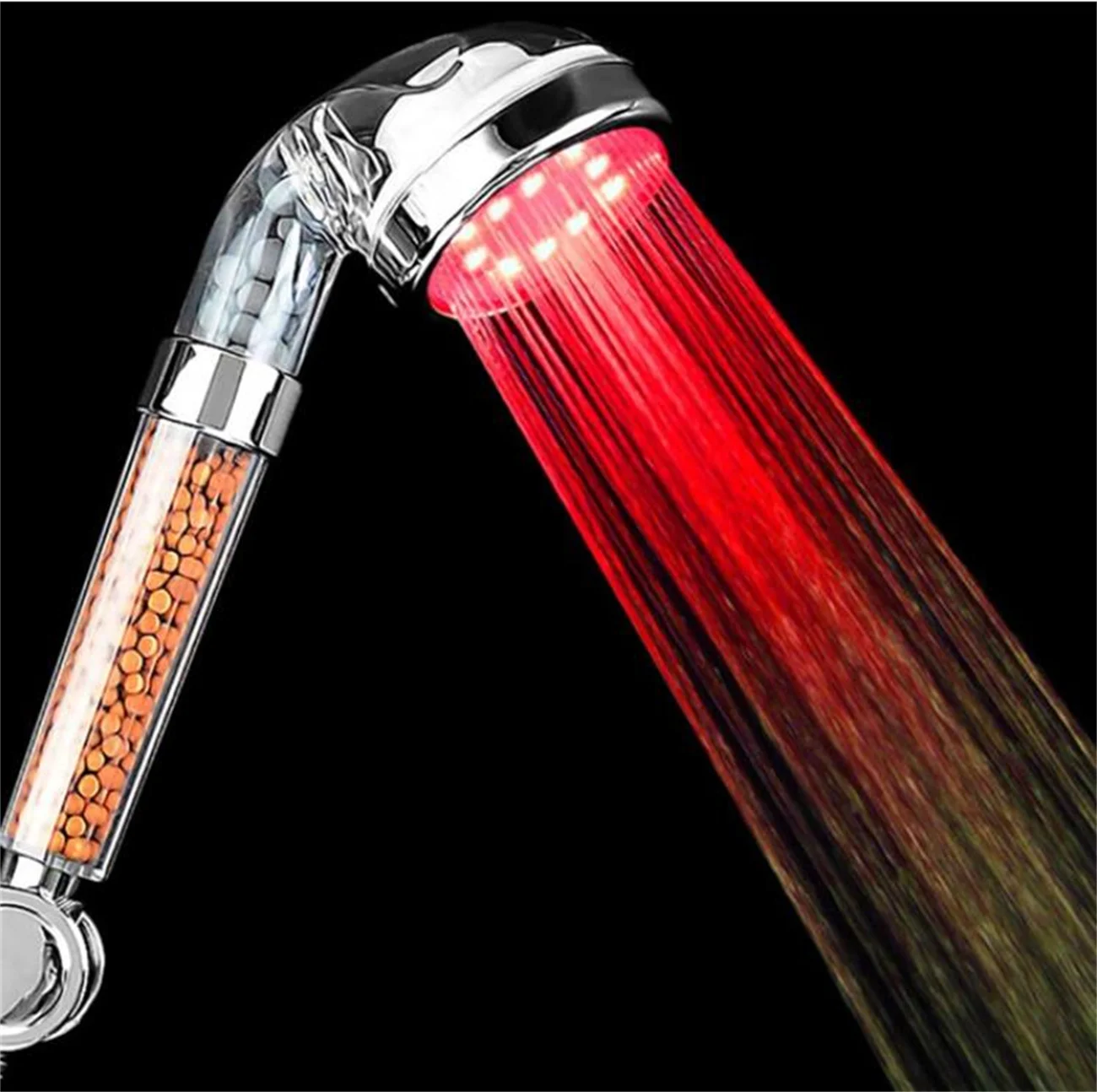 7 Color Changing Led Shower Head Negative Ion Spa Filter Hand Shower 
7 Color Changing Led Shower Head Negative Ion Spa Filter Hand Shower