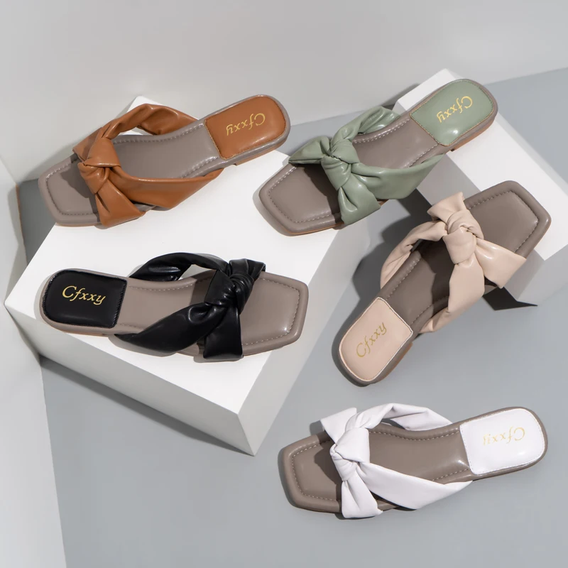 Women's summer flip-flops bow tie open toe casual flat shoes beach herringbone sandals large size 41
Women's summer flip-flops bow tie open toe casual flat shoes beach herringbone sandals large size 41