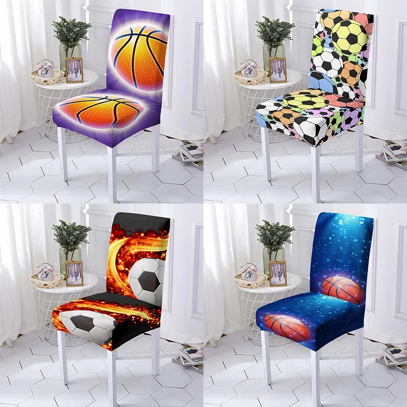 Football Basketball Pattern Chair Cover Elastic Chair Slipcover Anti-dirty Chair Seat for Dining Room
Football Basketball Pattern Chair Cover Elastic Chair Slipcover Anti-dirty Chair Seat for Dining Room