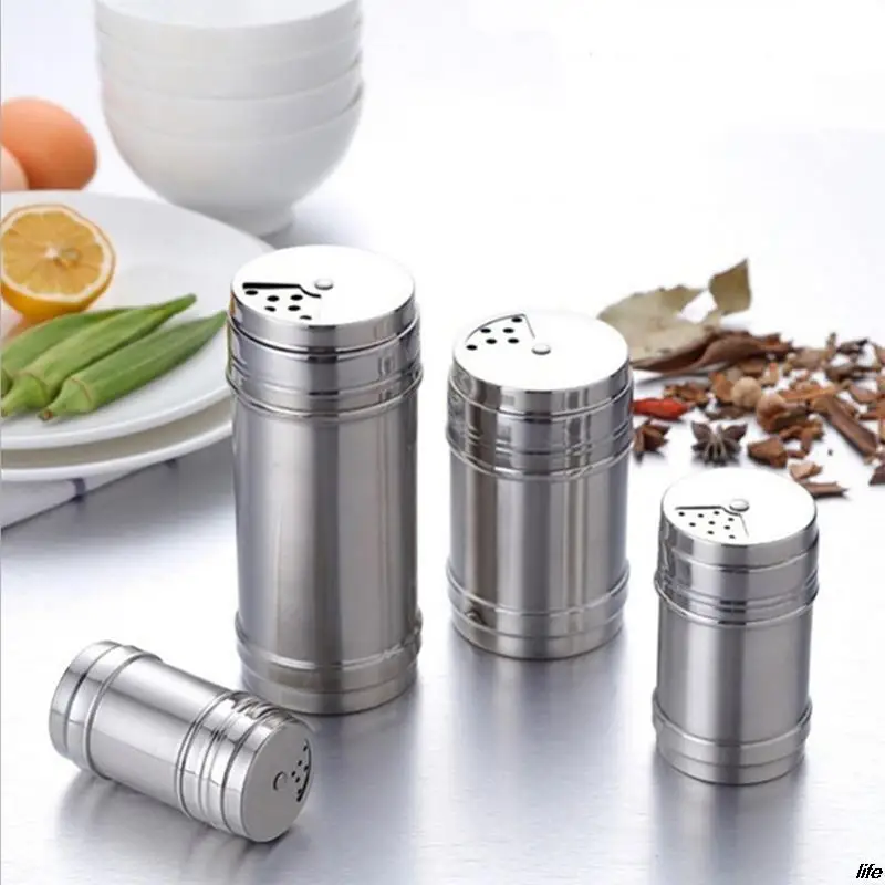 Stainless Steel Seasoning Bottle Rotatable Seasoning Shaker Spice Bottle Kitchen Salt And Pepper Shaker
Stainless Steel Seasoning Bottle Rotatable Seasoning Shaker Spice Bottle Kitchen Salt And Pepper Shaker