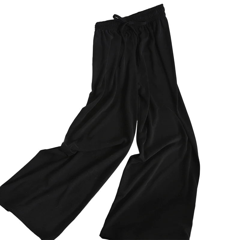 Streetwear Autumn casual pant women trousers 2021 Spring high waist loose drawstring elastic waist wide leg sweat pants women 
Streetwear Autumn casual pant women trousers 2021 Spring high waist loose drawstring elastic waist wide leg sweat pants women