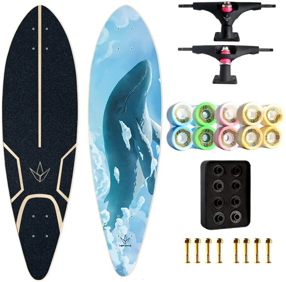 Land Surfing Skateboard , Maple Skateboard 35 Inches Long Skateboard, City Road Carver Land Cruiser ,The Best Choice for Surfers 
Land Surfing Skateboard , Maple Skateboard 35 Inches Long Skateboard, City Road Carver Land Cruiser ,The Best Choice for Surfers