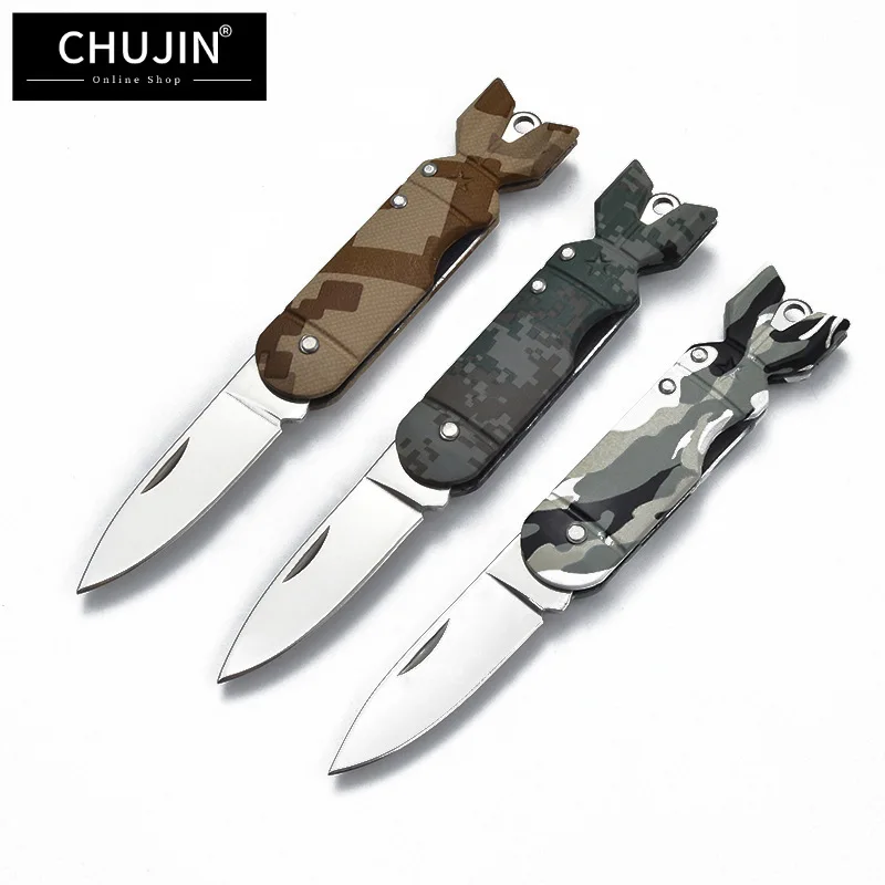 CHUJIN High hardness folding knife camping tactical knife outdoor mini pocket knife keychain multi tool pocket knife
CHUJIN High hardness folding knife camping tactical knife outdoor mini pocket knife keychain multi tool pocket knife