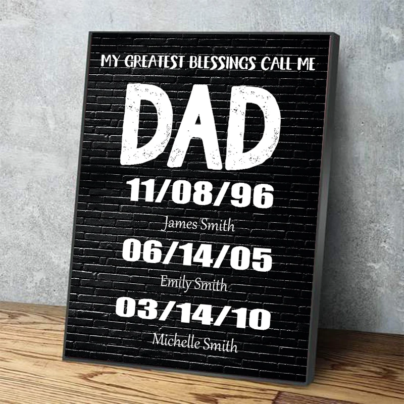 My Greatest Blessings Call Me Mom Dad Custom Canvas Painting Wall Art Personality Posters And Prints For Home Decor Family Gift
My Greatest Blessings Call Me Mom Dad Custom Canvas Painting Wall Art Personality Posters And Prints For Home Decor Family Gift