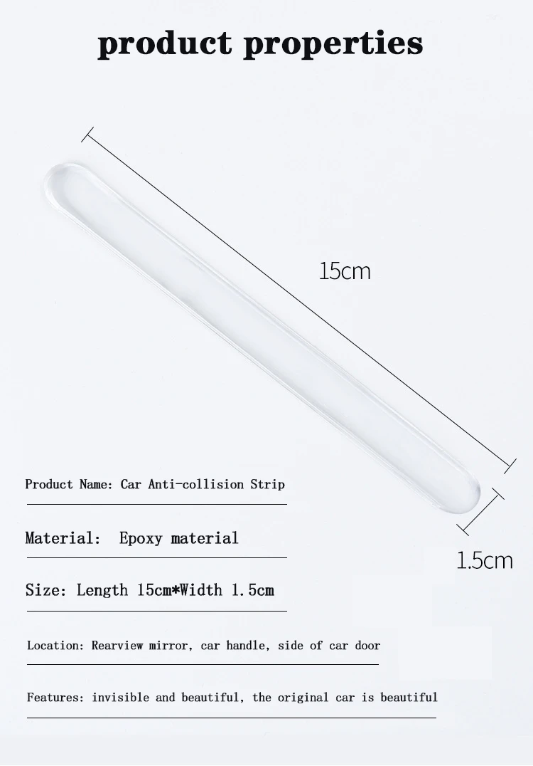 Car Door Edge Transparent Anti Scratch Protection Strips Rearview Mirror Anti-collision Protector Sticker Bumper Scuff Plate Bar
Car Door Edge Transparent Anti Scratch Protection Strips Rearview Mirror Anti-collision Protector Sticker Bumper Scuff Plate Bar