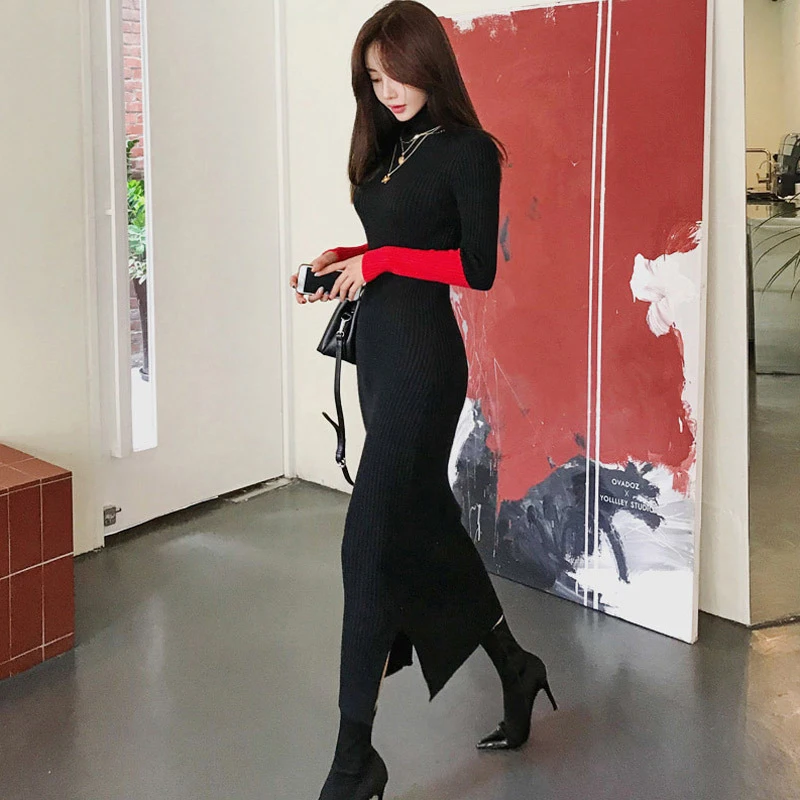 autumn winter knit bouncy comfortable long formal dress new arrival fashion high quality thick elasticity basic pencil dress
autumn winter knit bouncy comfortable long formal dress new arrival fashion high quality thick elasticity basic pencil dress