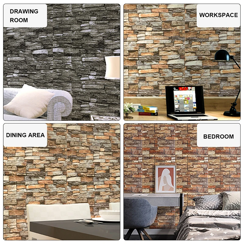 10 Pcs 38*35cm 3D Self-Adhesive Panel Wall Stickers Waterproof Foam Tile Living Room TV Background Protection Baby Wallpaper
10 Pcs 38*35cm 3D Self-Adhesive Panel Wall Stickers Waterproof Foam Tile Living Room TV Background Protection Baby Wallpaper