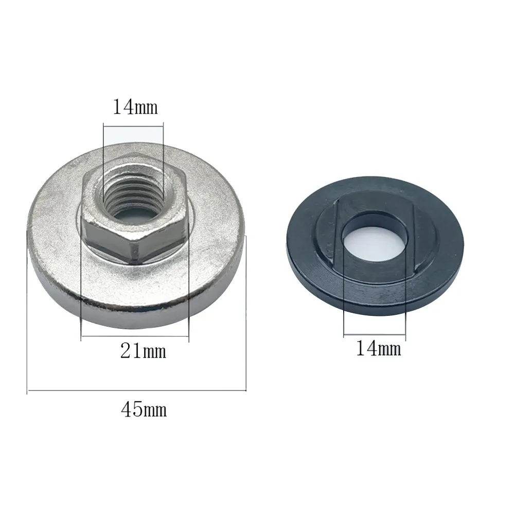 Flange Nut Angle Grinder Lower Platen Hexagon M14 Thread Angle Grinder Disc Quick Change Locking Flange Nut Set Power Tool
Flange Nut Angle Grinder Lower Platen Hexagon M14 Thread Angle Grinder Disc Quick Change Locking Flange Nut Set Power Tool