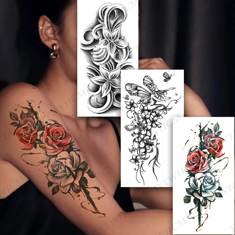 Realistic Fake Temporary Tattoos BF Sexy Waterproof Lion Black Peony Flower For Women Girls Lily Chains Tattoos Sticker
Realistic Fake Temporary Tattoos BF Sexy Waterproof Lion Black Peony Flower For Women Girls Lily Chains Tattoos Sticker